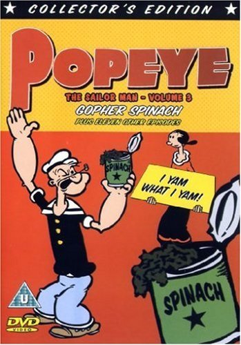 Popeye - Volume 3 (Gopher Spinach) [DVD] [Region 2] Classic Animation NEW Sealed - Attic Discovery Shop