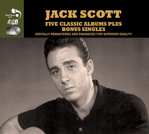 5 Classic Albums Plus Bonus Singles - Jack Scott [Rare CD Box Set] 4 Disc Deluxe - Very Good - Attic Discovery Shop