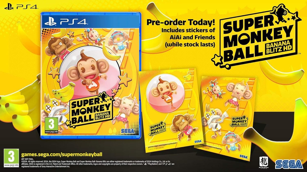 Super Monkey Ball Banana Blitz HD (PS4 PlayStation 4 Game) - New Sealed - Attic Discovery Shop