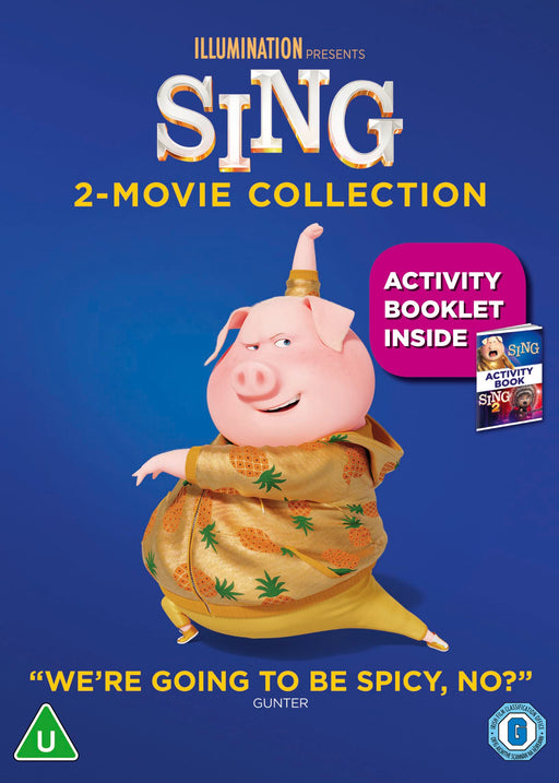 Sing 1 & 2 Two Movie Collection [DVD] [2022] [Region 2, 4, 5] UK Excl NEW Sealed - Attic Discovery Shop