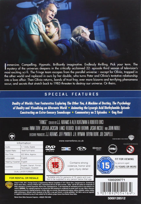 Fringe: Season 1-4 [DVD Box Set] [2012] [Region 2] [GC] Complete Series 1 to 4 - Good - Attic Discovery Shop