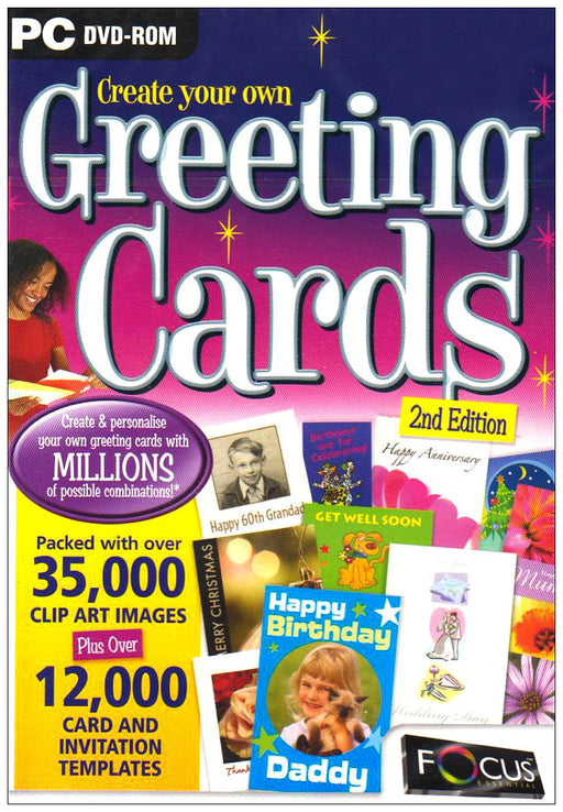 Create your own Greeting Cards: Second Edition (PC DVD-ROM Software) - Very Good - Attic Discovery Shop