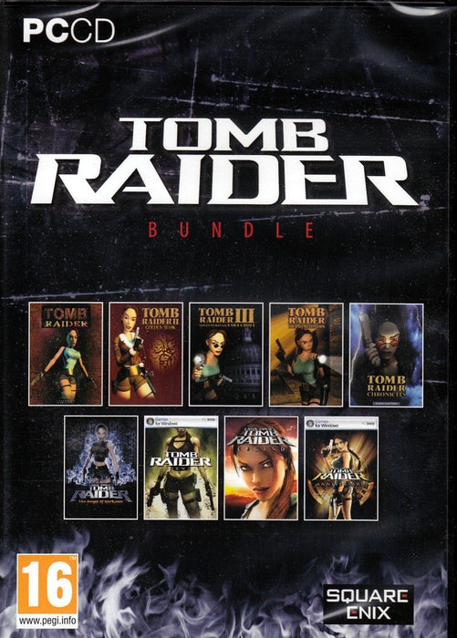 Tomb Raider Super Bundle (PC CD-ROM Game) [3 Disc Set] (9 Games!) - Good - Attic Discovery Shop