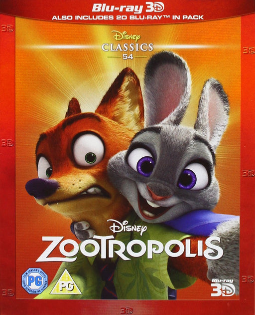 Zootropolis [Blu-ray 3D + 2D] [Region Free] (+ Limited Disney Sleeve) NEW Sealed - Attic Discovery Shop