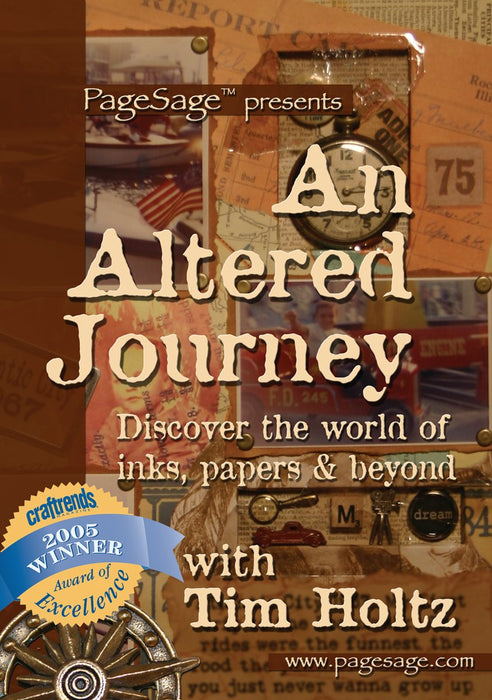 Tim Holtz DVD-An Altered Journey [Rare DVD] [NTSC Region 1, 2, 4] PageSage Craft - Very Good