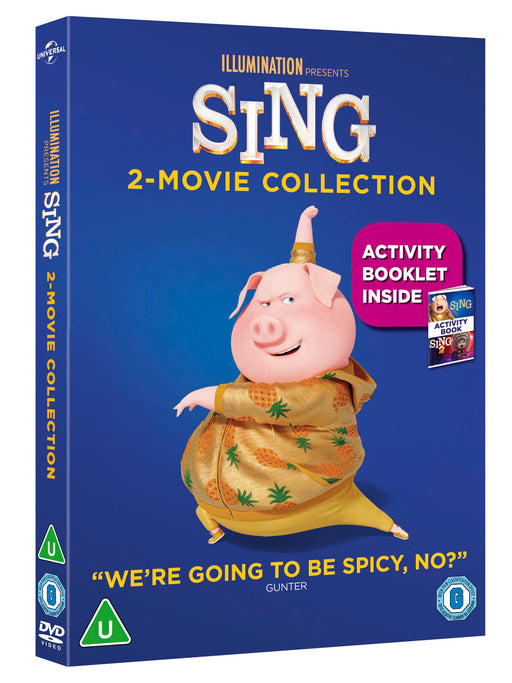 Sing 1 & 2 Two Movie Collection [DVD] [2022] [Region 2, 4, 5] UK Excl NEW Sealed - Attic Discovery Shop