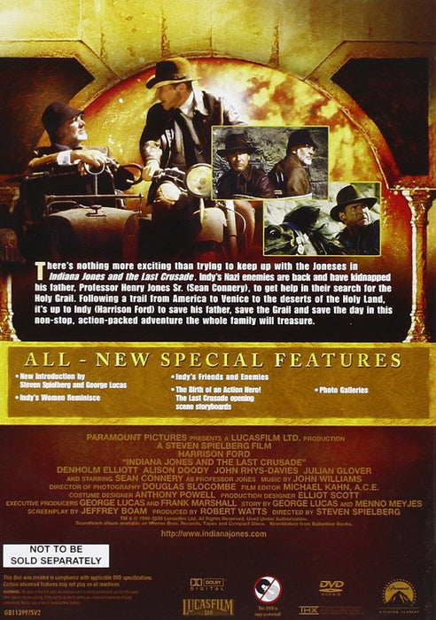 Indiana Jones The Complete Collection [DVD] [1981 - 2008] [Region 2] NEW Sealed - Attic Discovery Shop