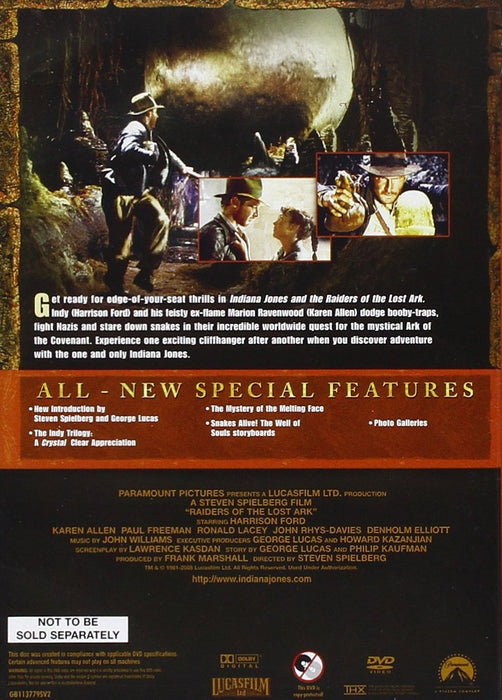 Indiana Jones The Complete Collection [DVD] [1981 - 2008] [Region 2] NEW Sealed - Attic Discovery Shop