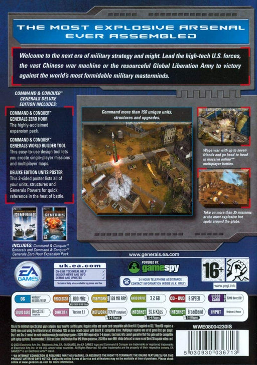 Command & Conquer: Generals Deluxe & Zero Hour Expansion Pack PC CD-ROM Game Set - Very Good - Attic Discovery Shop