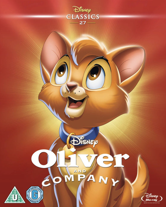 Oliver and Company [Blu-ray] 1988 [Region Free] (+ Slipcover) Disney NEW Sealed - Attic Discovery Shop