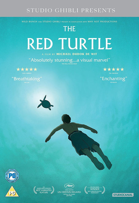 The Red Turtle [DVD] 2017 / 2016 [Region 2] Anime Studio Ghibli Film / Animation - Like New - Attic Discovery Shop