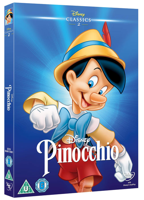 Pinocchio [DVD] [1940] [Region 2] Disney Classic (+Inc Slipcover) - New Sealed - Attic Discovery Shop