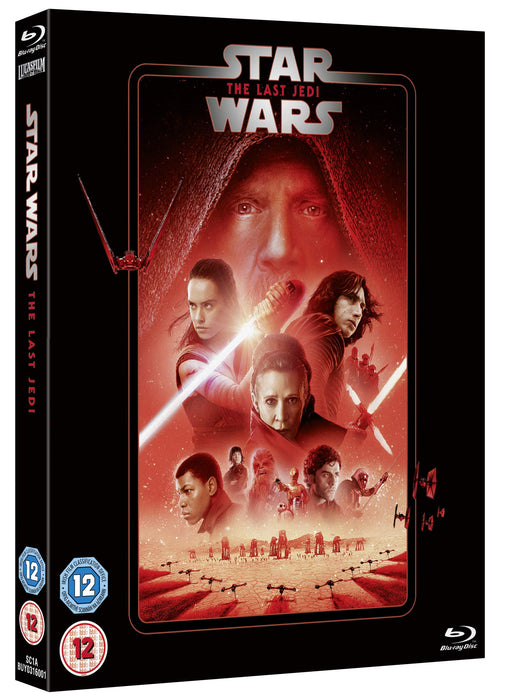 Star Wars Episode VIII The Last Jedi [Blu-ray] [2020] [Region Free] - New Sealed - Attic Discovery Shop