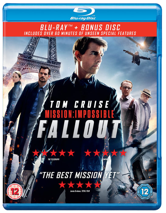 Mission: Impossible Fallout (Blu-ray + Bonus) [2018] [Region Free] - New Sealed