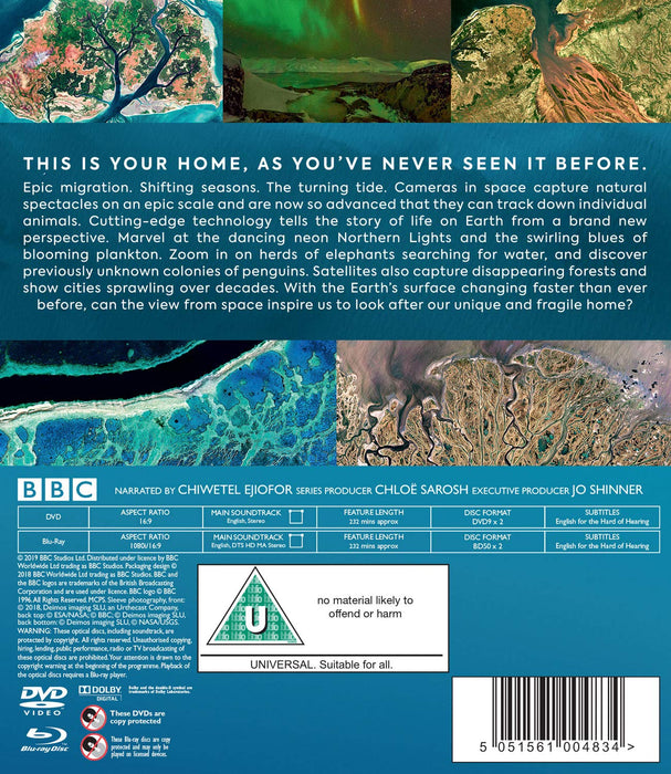 Earth From Space (Blu-ray + DVD) [2019] [Region B] Nature / Space Documentary - Like New - Attic Discovery Shop