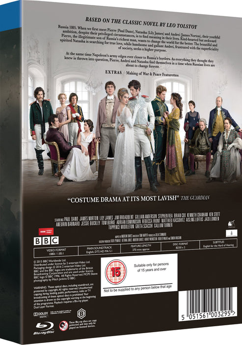 War & Peace [Blu-ray] [2015] [Region B] - New Sealed - Attic Discovery Shop