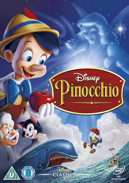 Pinocchio [DVD] [1940] [Region 2] Disney Classic (+Inc Slipcover) - New Sealed - Attic Discovery Shop