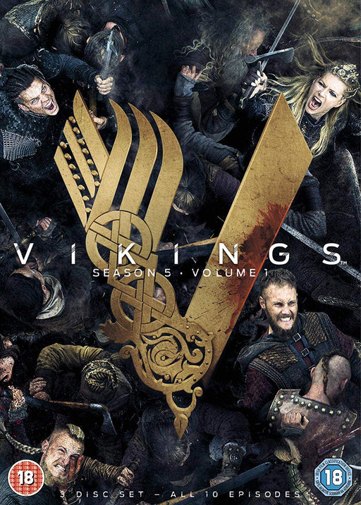 Vikings: Season 5 - Volume 1 [DVD] [2017] [2018] [Region 2] - New Sealed - Attic Discovery Shop