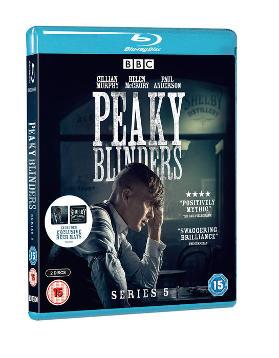 Peaky Blinders - Series 5 (inc 2 Beer Mats) Blu-ray [2019] [Region B] NEW Sealed - Attic Discovery Shop