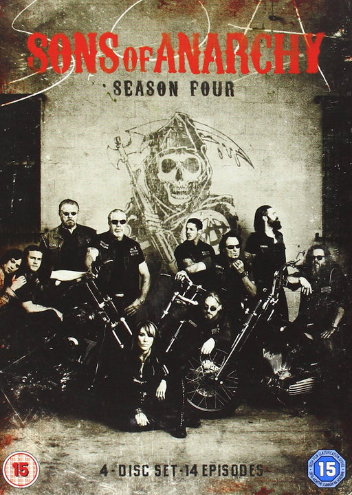 Sons of Anarchy - Season 4 [DVD] [Region 2] The Complete Series Four NEW Sealed - Attic Discovery Shop