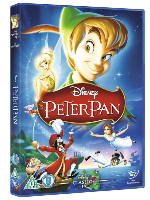 Peter Pan (+ Limited Artwork Sleeve) [DVD] [1953] [Region 2] Disney - New Sealed - Attic Discovery Shop