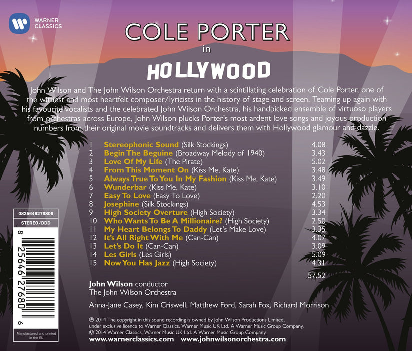 Cole Porter in Hollywood - John Wilson Orchestra [CD Album] - New Sealed - Attic Discovery Shop