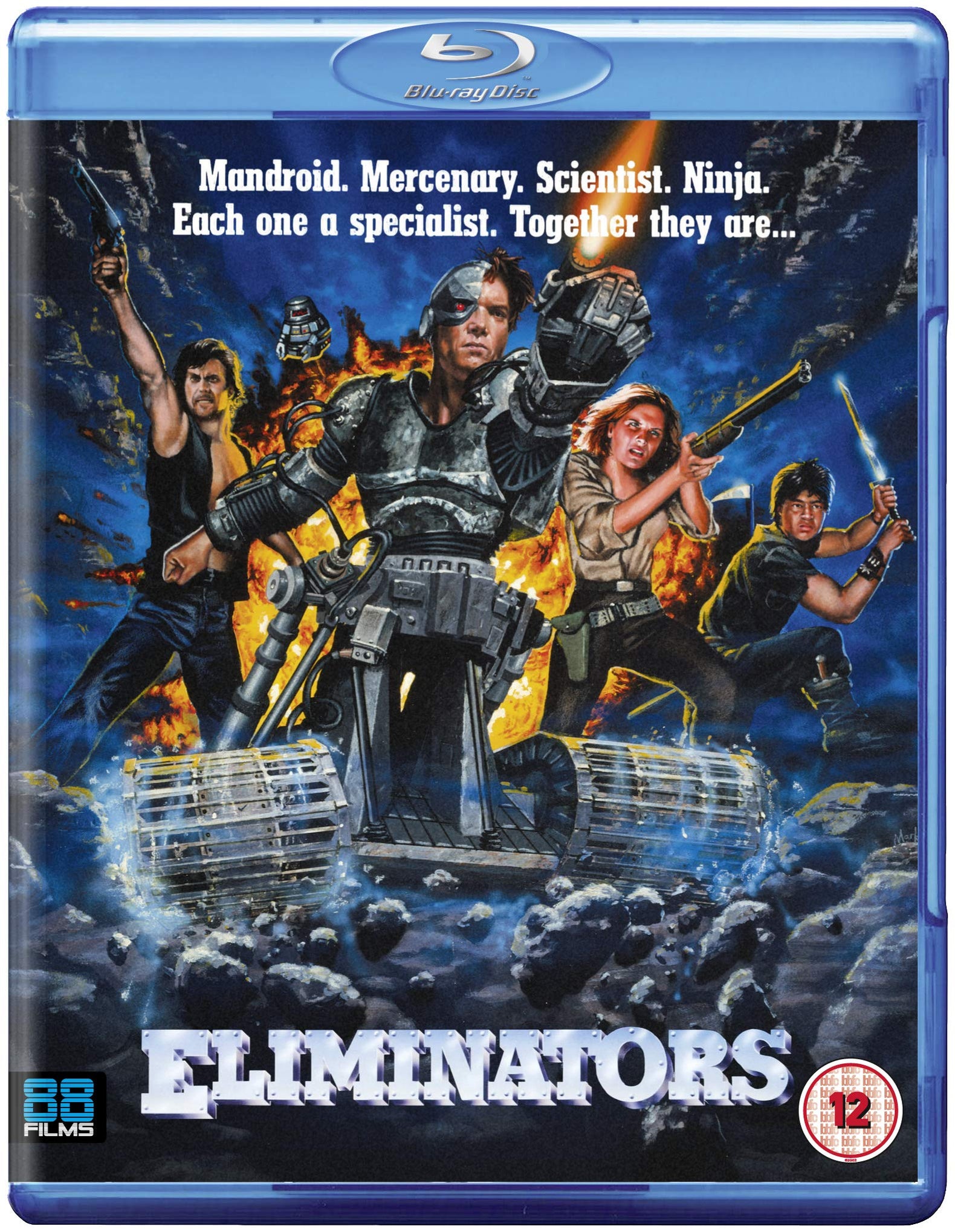 Eliminators [Blu-ray] [1986] [Region B] Rare 88 Films Android ...