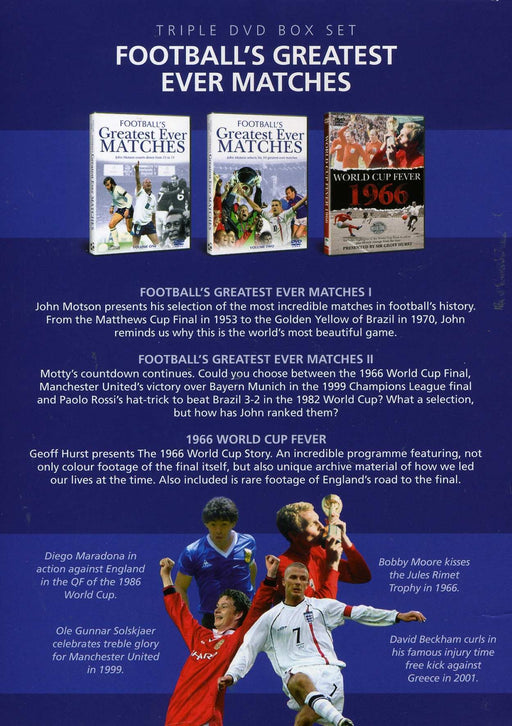 Football's Greatest Ever Matches 3+ Hours! [DVD Box Set] [Region 2] - New Sealed - Attic Discovery Shop