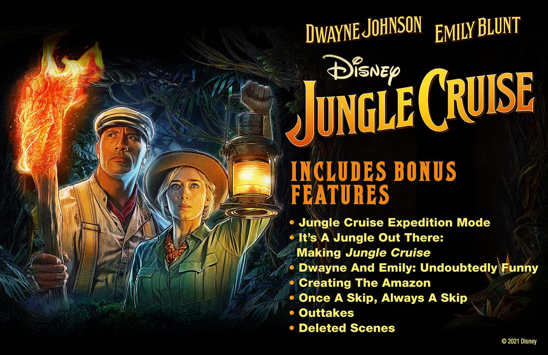 Disney's Jungle Cruise [4k Ultra-HD + Blu-ray] [2021] [Region Free] - New Sealed