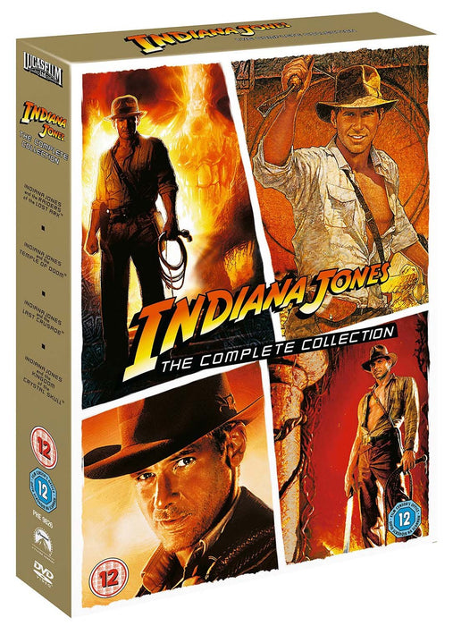 Indiana Jones The Complete Collection [DVD] [1981 - 2008] [Region 2] NEW Sealed - Attic Discovery Shop