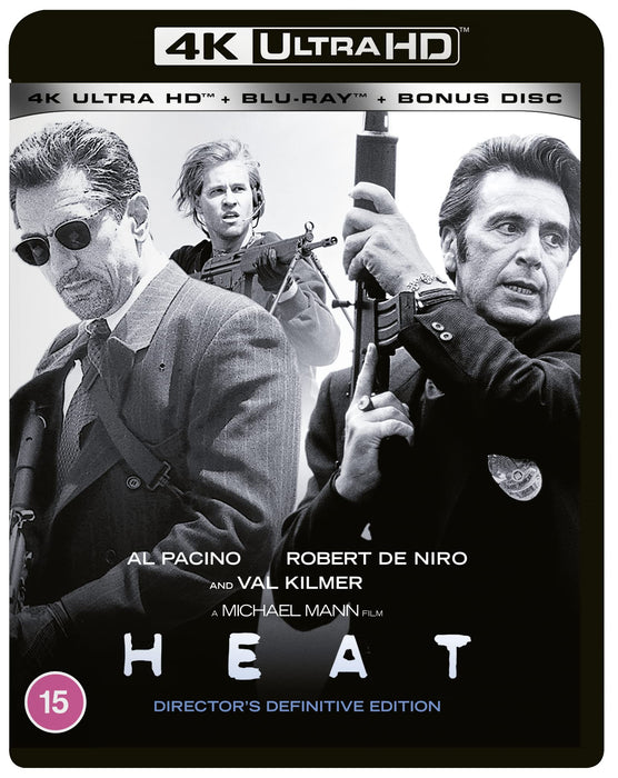 Heat [4K Ultra-HD + Blu-ray + Bonus Disc Set] [1995] [Region Free] - Very Good - Attic Discovery Shop