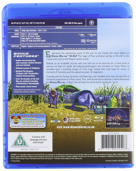 A Bug's Life [Blu-ray] [1998] [Region B] (+ Limited Edition Sleeve) - New Sealed - Attic Discovery Shop