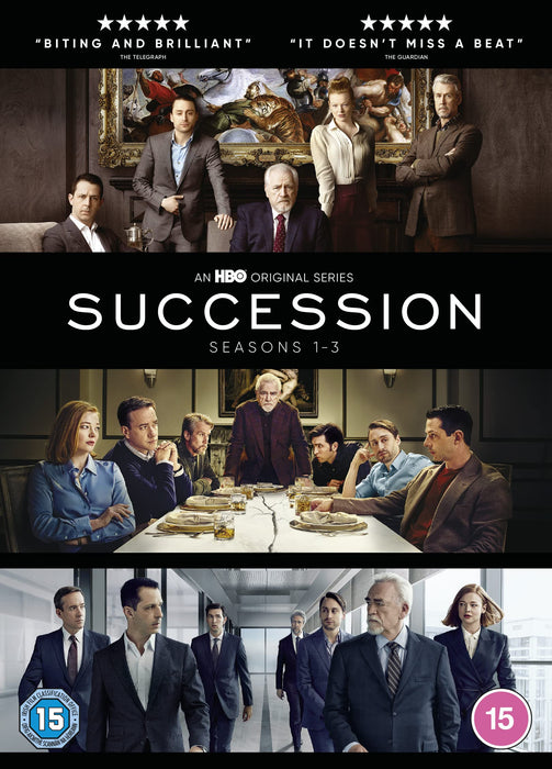 Succession: Seasons 1-3 Complete [DVD Box Set] [2022] [Region 2] - New Sealed