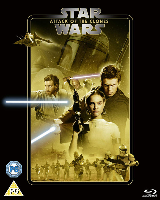 Star Wars Episode II Attack of the Clones [Blu-ray] [2002] ALL Region NEW Sealed - Attic Discovery Shop