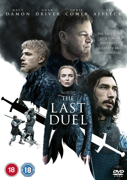 The Last Duel [DVD] 2021 [Region Free] Damon Adam Driver Jodie Comer NEW Sealed