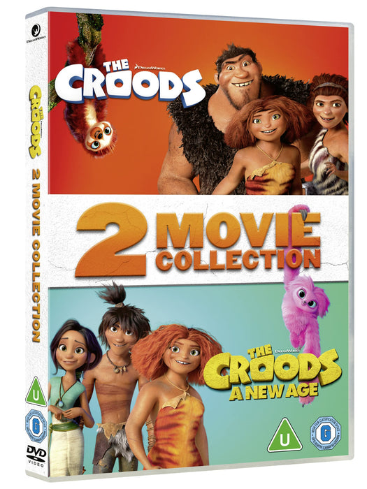 The Croods 1 & 2 Movie Collection [DVD] [2021] [Region 2 UK PAL] - New Sealed - Attic Discovery Shop