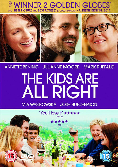 The Kids Are All Right [DVD] [2011] [Region 2] Julianne Moore - New Sealed