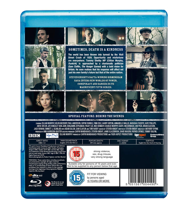 Peaky Blinders - Series 5 (inc 2 Beer Mats) Blu-ray [2019] [Region B] NEW Sealed - Attic Discovery Shop