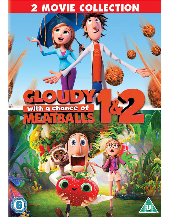 Cloudy With A Chance Of Meatballs 1-2 [DVD] [Region 2] Two Movie Collection - Like New - Attic Discovery Shop