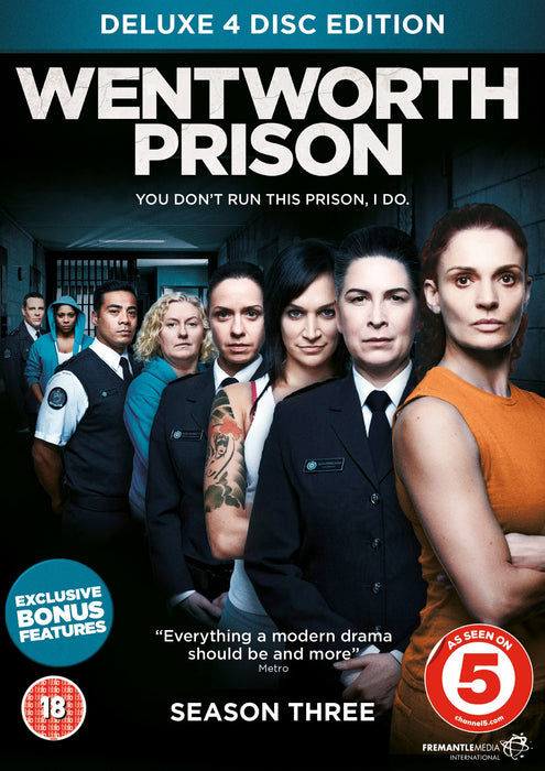 Wentworth Prison - Season 3 [DVD] [2015] [Region 2] - Third Series - 4 Disc Set - Very Good - Attic Discovery Shop