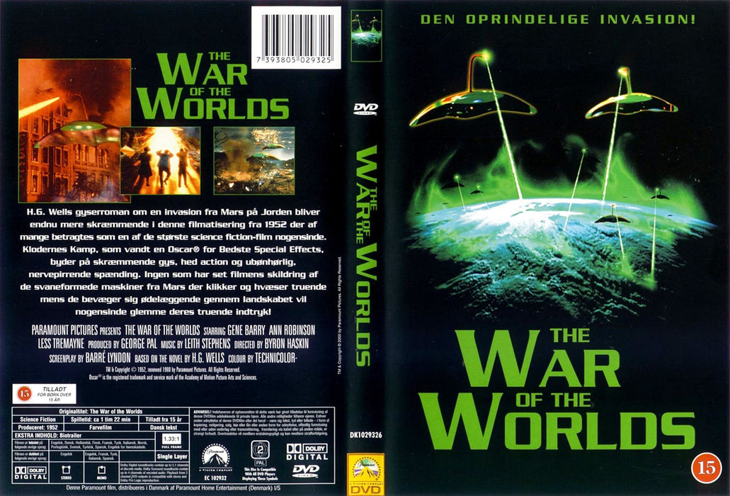 War of The Worlds [DVD] [1953] [Region 2] The Original Invasion Classic - Very Good