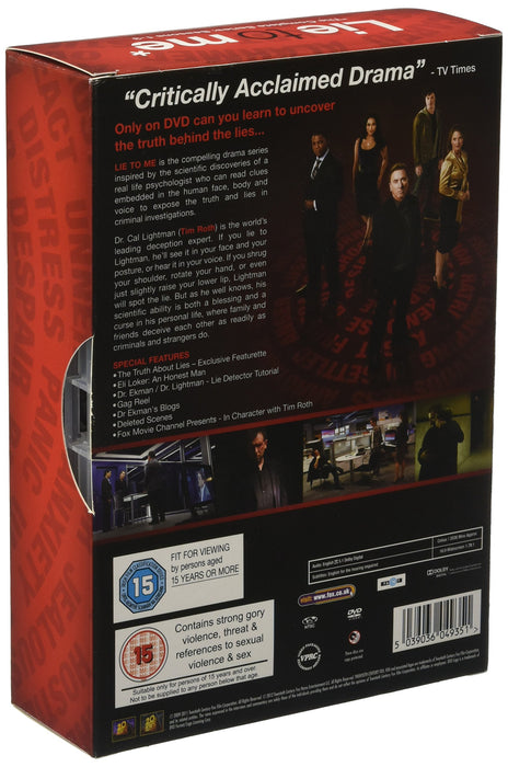 Lie to Me - Complete Season 1-3 [DVD Box Set] [2009] [Region 2] [NTSC] [GC] - Good