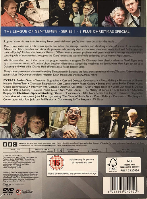 The League of Gentlemen Series 1-3 + Christmas DVD Box Set [Reg2 + 4] NEW Sealed - Attic Discovery Shop