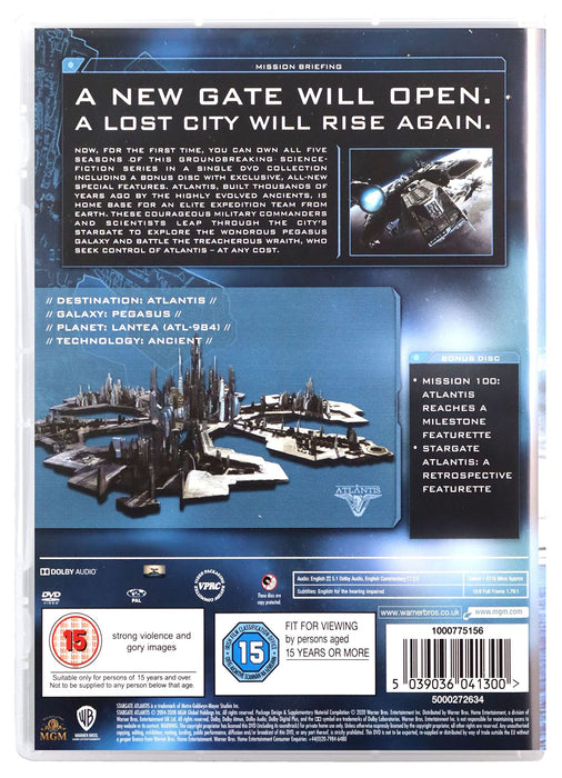 Stargate Atlantis The Complete Series [DVD Box Set] [2004] [Region 2] NEW Sealed