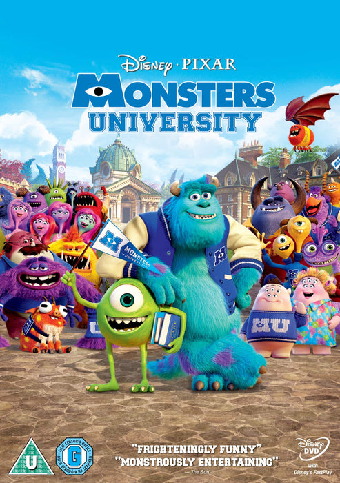 Monsters University [DVD] [Region 2] Disney Pixar (Monsters Inc) - New Sealed