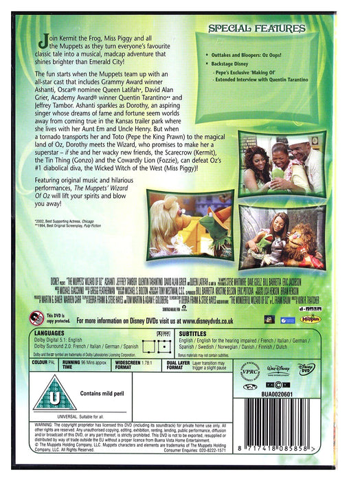 The Muppets' Wizard of Oz [DVD] [2005 Classic] [Region 2] (Disney) - New Sealed - Attic Discovery Shop