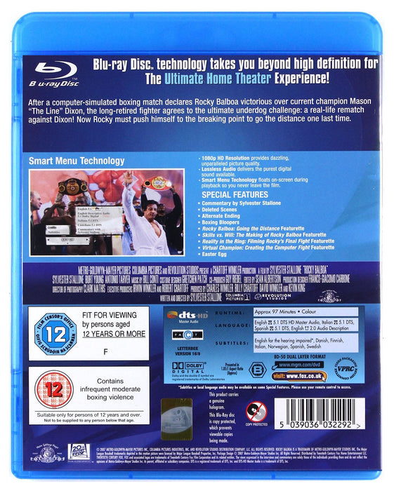 Rocky Balboa [Blu-ray] [2006] [Region B] (Sylvester Stallone) - New Sealed - Attic Discovery Shop