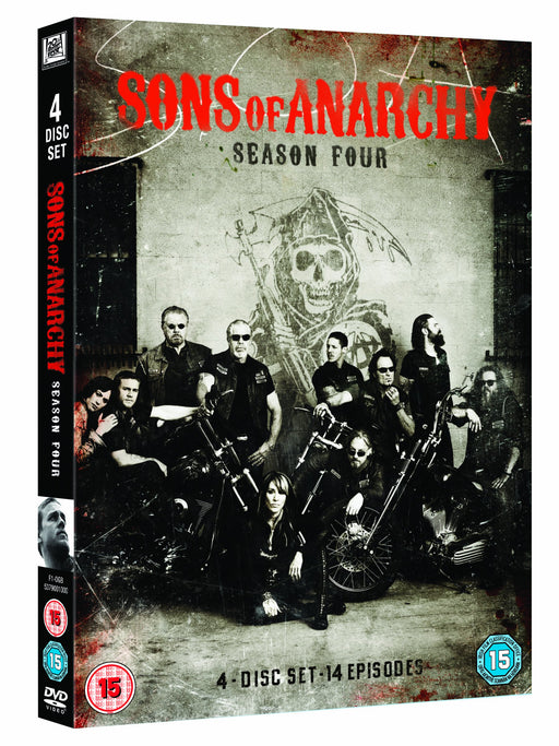 Sons of Anarchy - Season 4 [DVD] [Region 2] The Complete Series Four NEW Sealed - Attic Discovery Shop