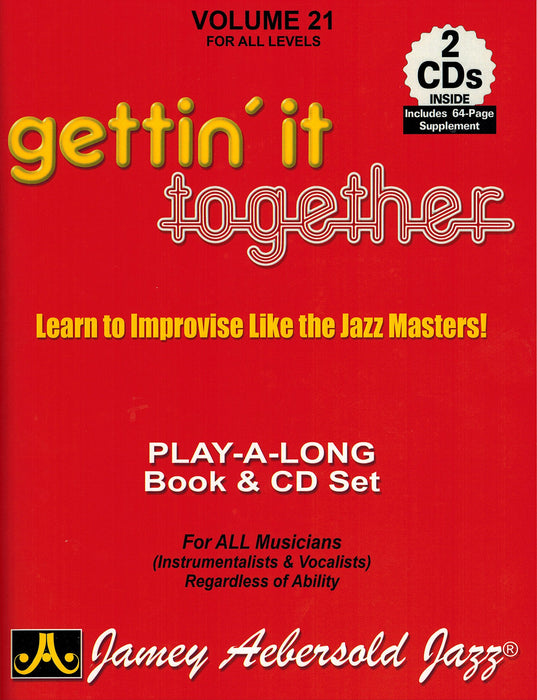 Gettin'it Together by Jamey Aebersold Play Jazz Series [Book + 2 CD] Learn Jazz  - Good - Attic Discovery Shop