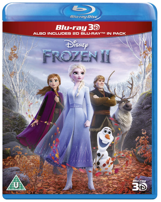 Frozen 2 II 3D + 2D [Blu-ray] [2019] [Region Free] - New Sealed - Attic Discovery Shop